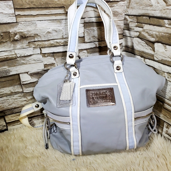 SOLD Coach Poppy Two Way Tote - Picture 1 of 5